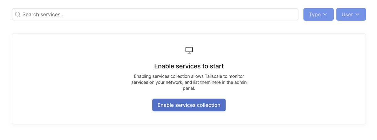 The 'Enable endpoint collection to start' prompt with a 'Enable endpoint collection' button.